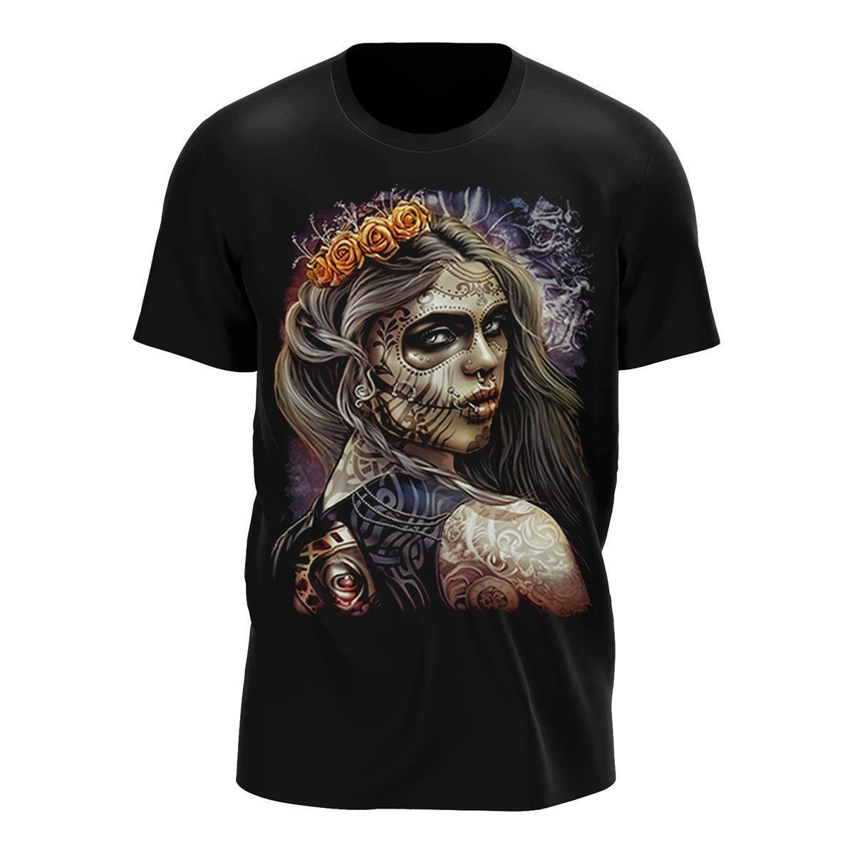 Dunkle Prinzessin mit Piercings und Tattoo T-Shirt - Wild-Clothing