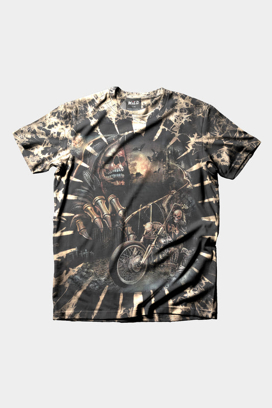 Tie-Dye mit Hell Rider T-Shirt - Wild-Clothing