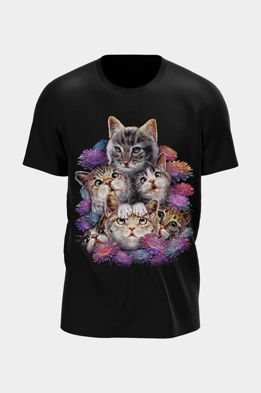 Katzenfamilie T-Shirt - Wild-Clothing