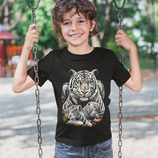 White Leopard Babys Kinder T-Shirt - Wild-Clothing