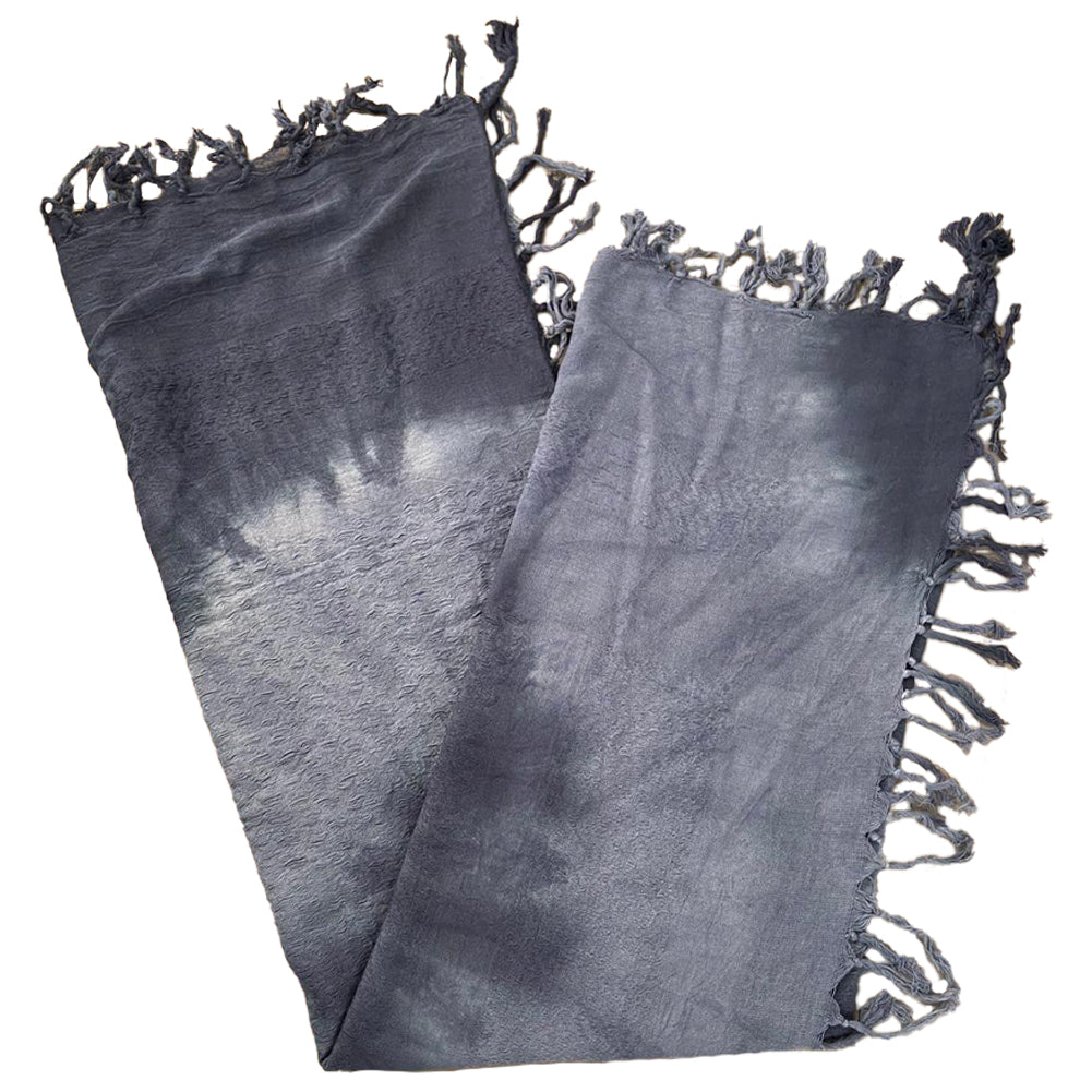 Palästinensertuch Shemagh Kufiya in Grau Tie Dye - Wild-Clothing