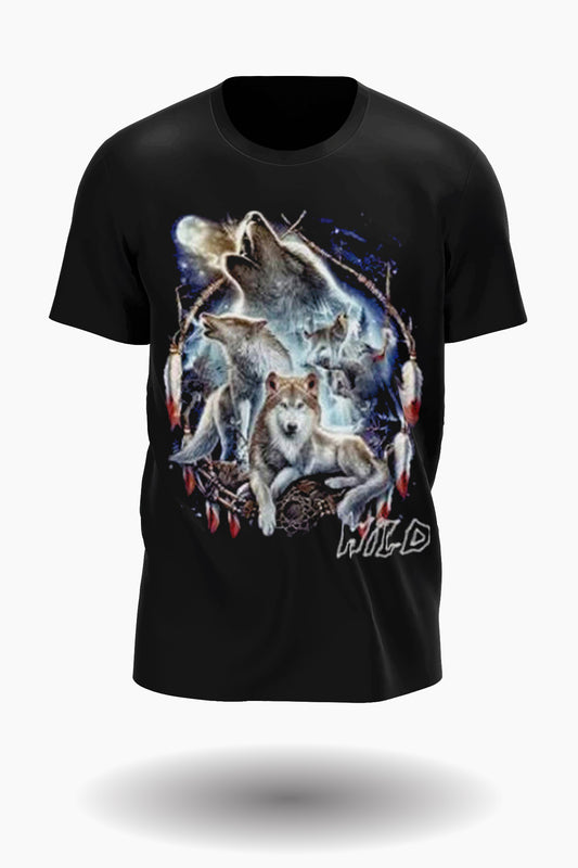 Wölfen mit dreamcatcher T-Shirt - Wild-Clothing