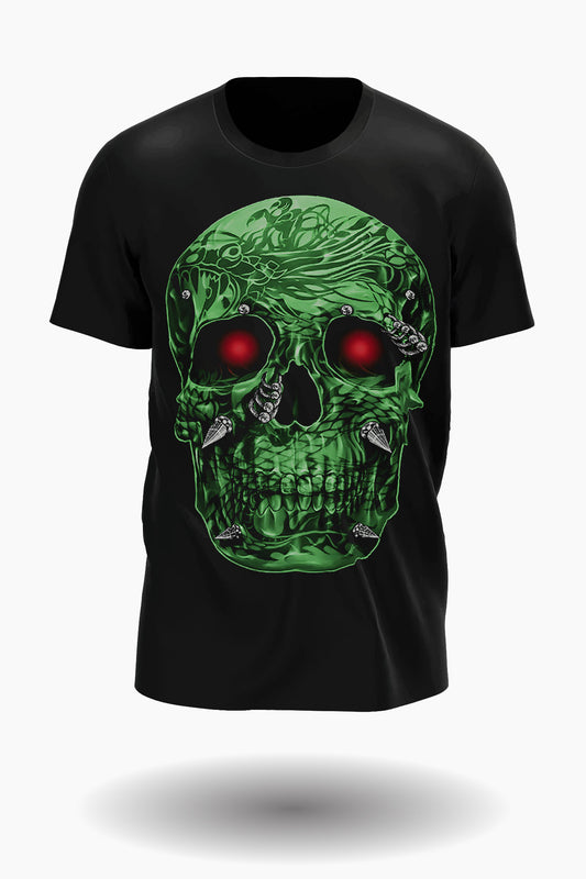 Grün Totenkopf T-Shirt - Wild-Clothing