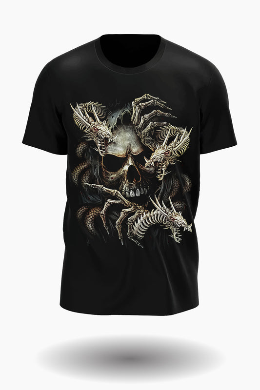 Skull and Dragon T-Shirt - Wild-Clothing