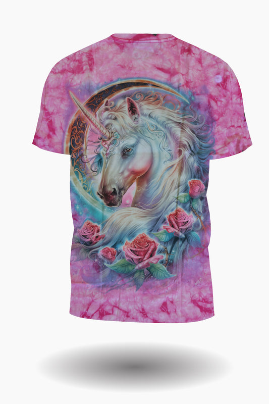 Einhorn Tie Dye T-Shirt Pink - Wild-Clothing