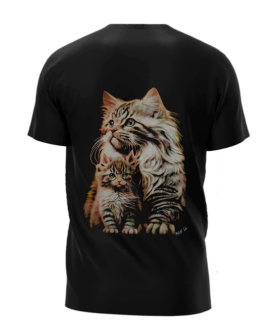 Mama Katze mit Kitten - Wild-Clothing