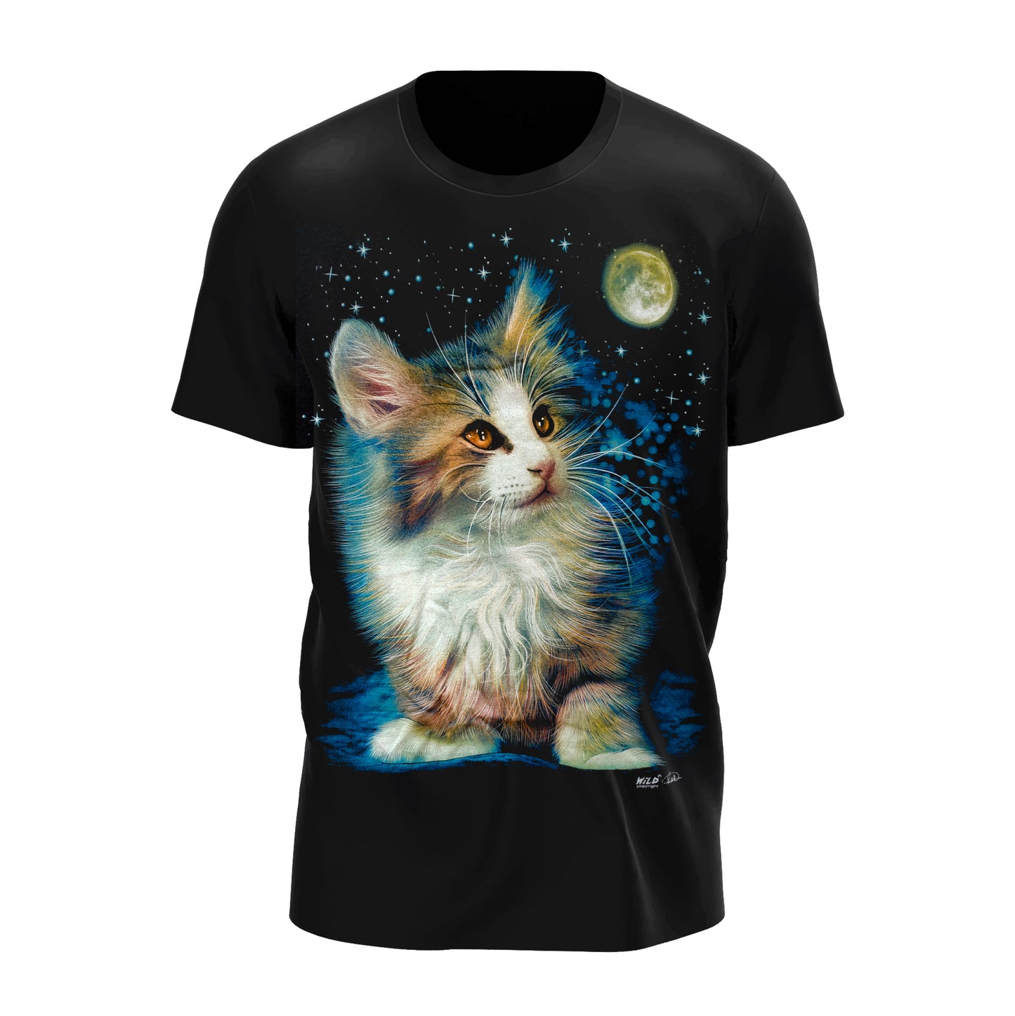 Katze bei Mondschein - Wild-Clothing