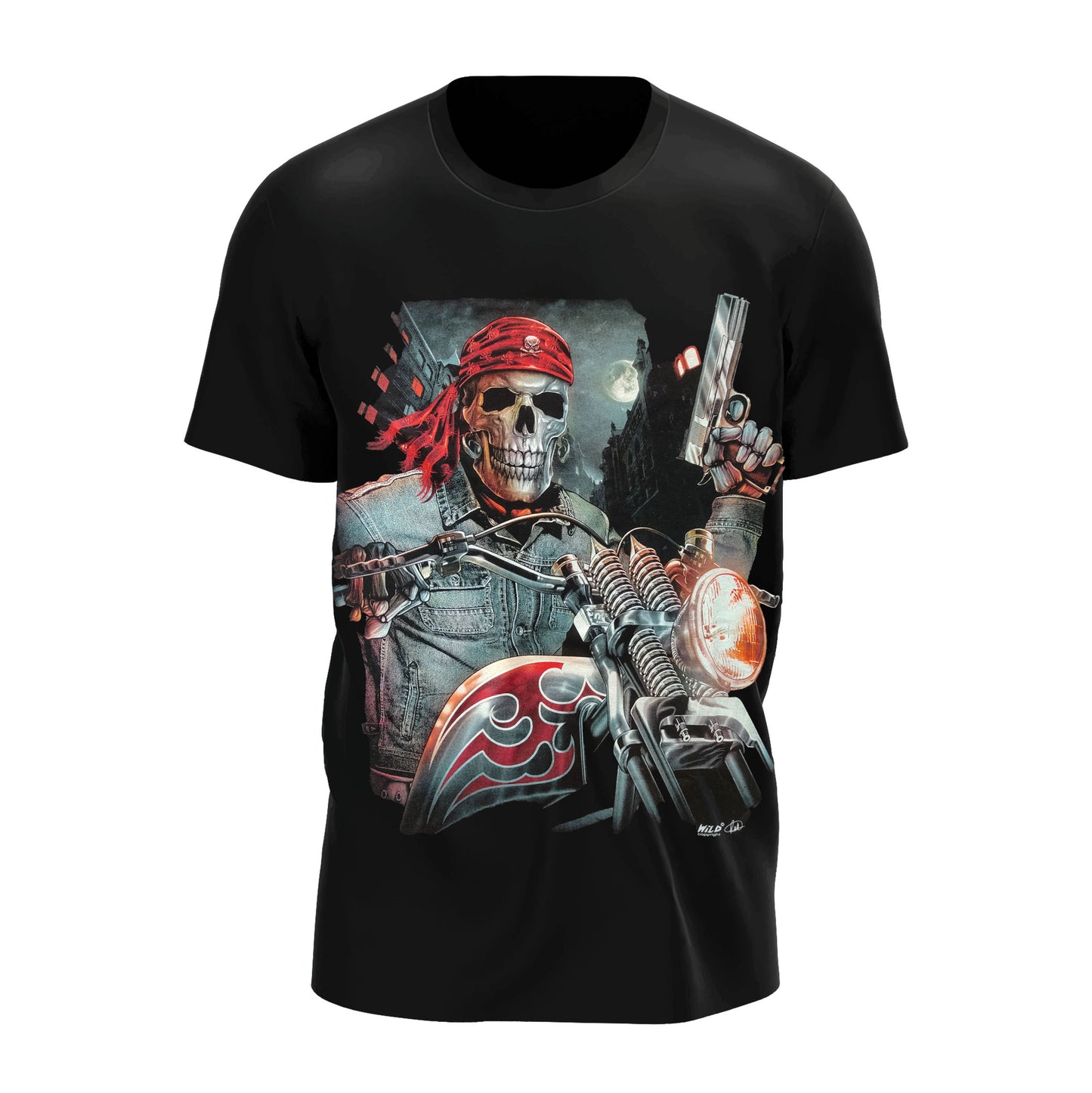 Biker Totenkopf Motorrad - Wild-Clothing