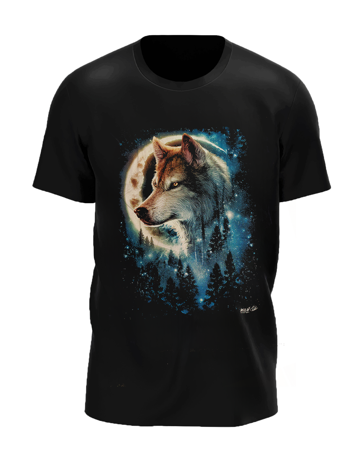 Wolf bei Nacht - Wild-Clothing