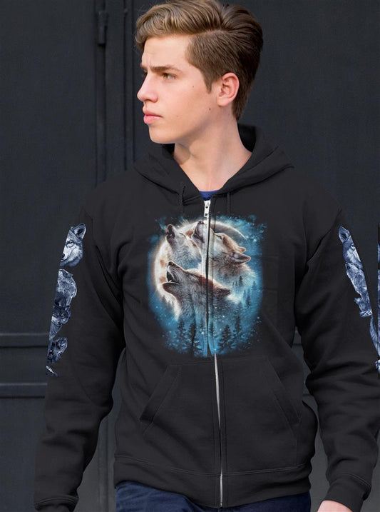 Wild Clothing Howlin Wolf Hoodie - Wild-Clothing