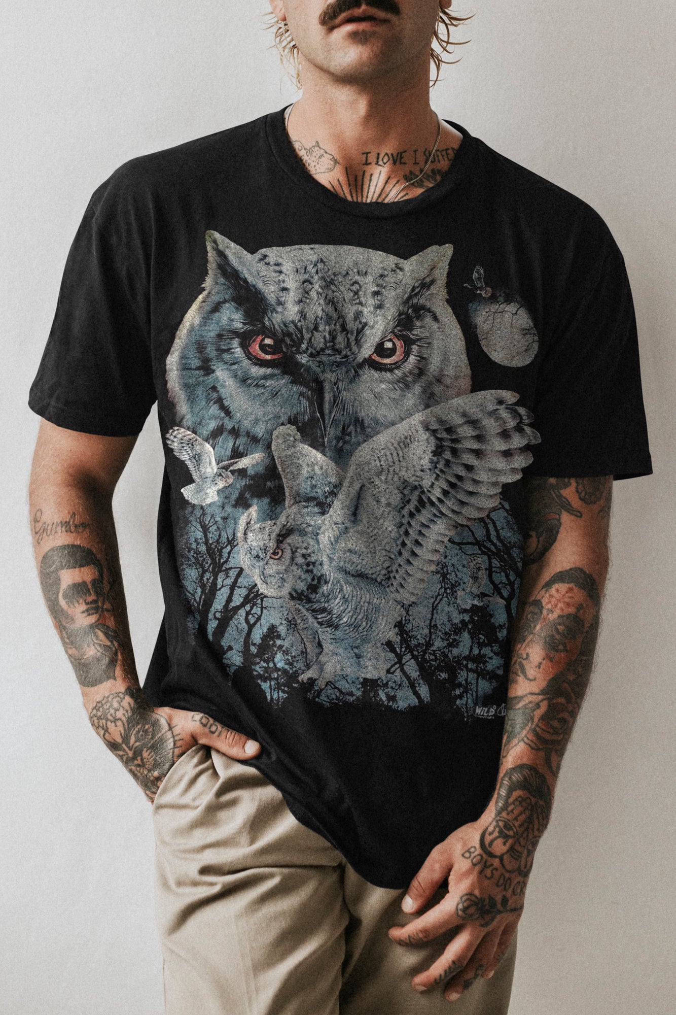 Schnee Eulen T-Shirt - Wild-Clothing