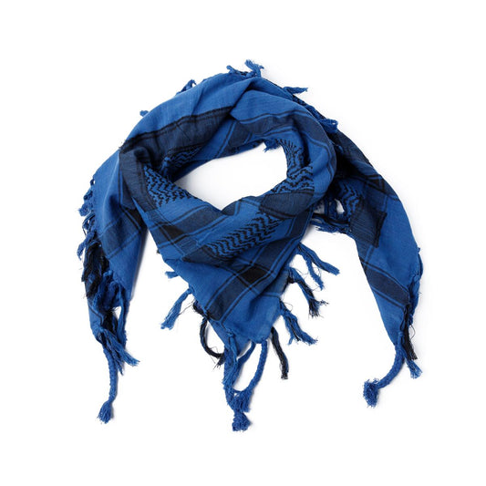Palästinensertuch Shemagh Kufiya in Schwarz Blau - Wild-Clothing