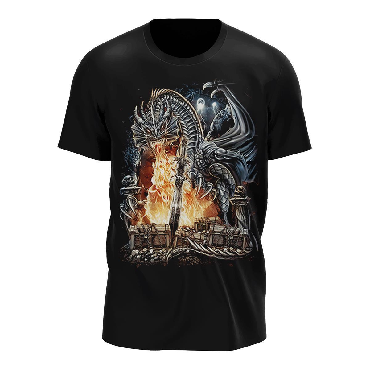 Drachen und Schwert T-Shirt - Wild-Clothing