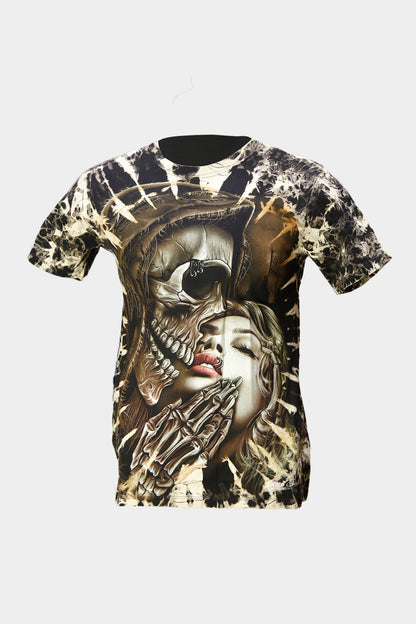 Tie-Dye Kiss of death Reaper Tie-Die T-Shirt - Wild-Clothing