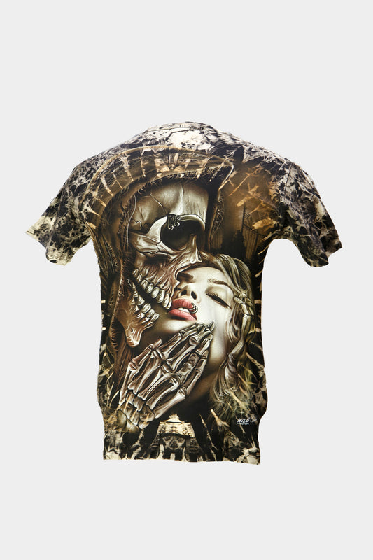 Tie-Dye Kiss of death Reaper Tie-Die T-Shirt - Wild-Clothing