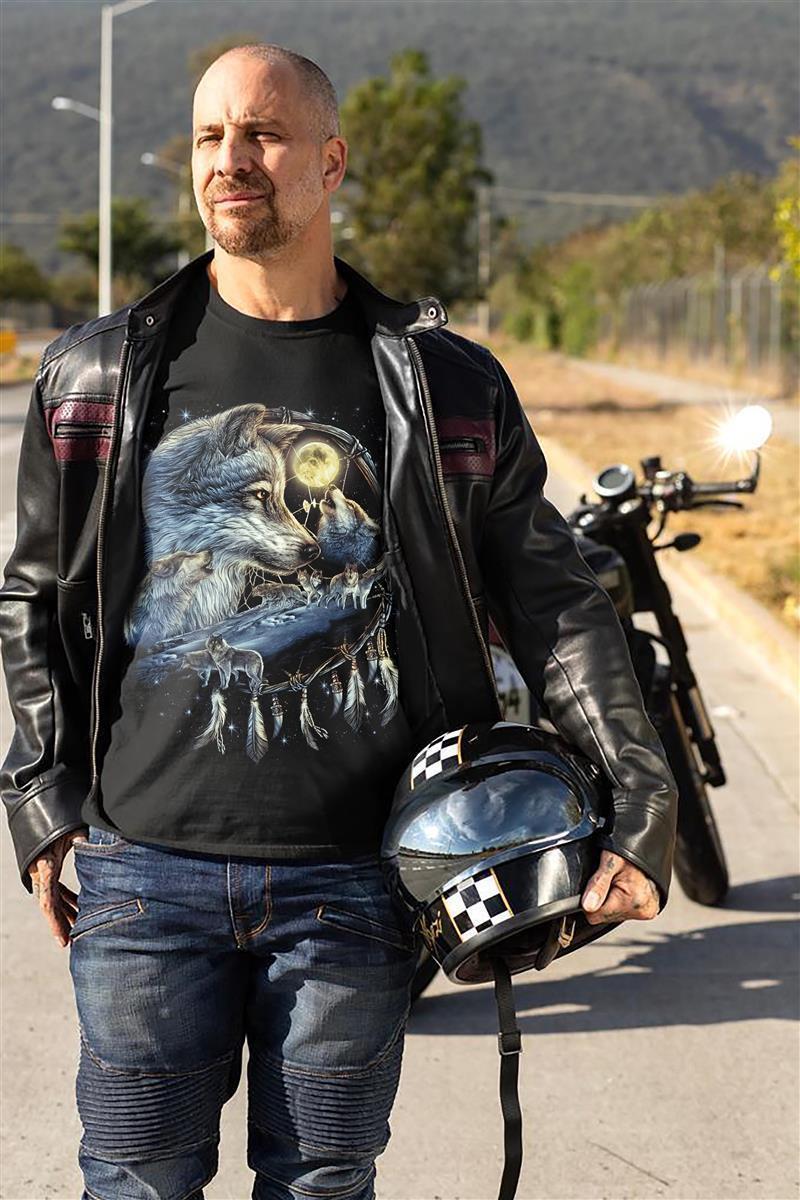 Wolf in Traumfänger T-Shirt - Wild-Clothing
