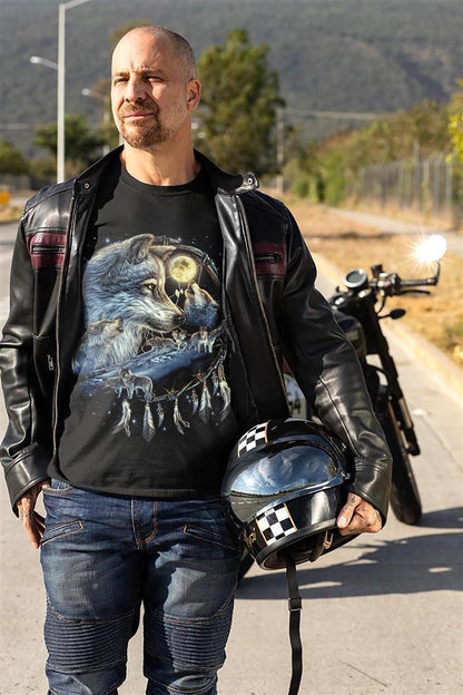 Wolf in Traumfänger T-Shirt - Wild-Clothing