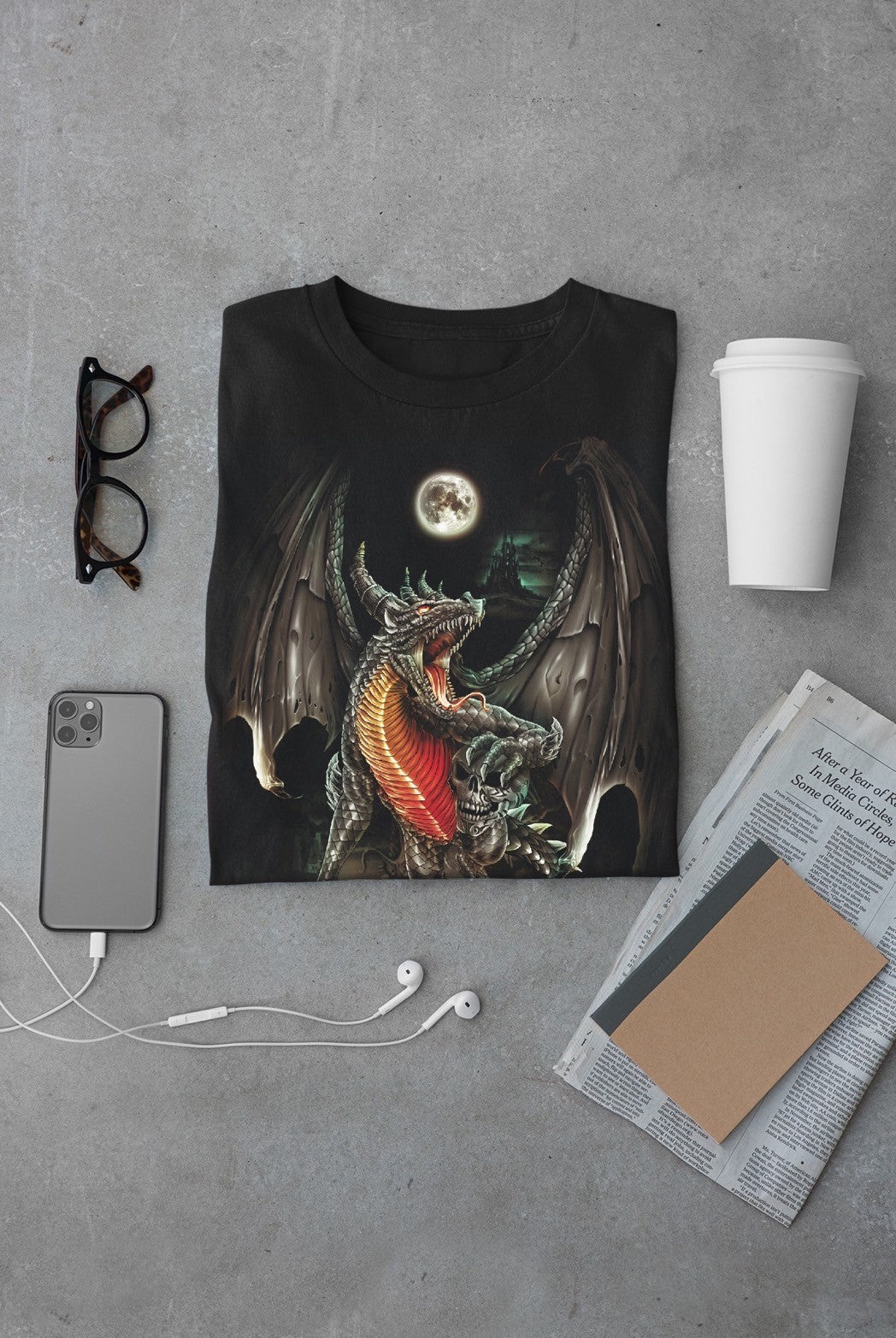 Skull Dragon Kinder T-Shirt - Wild-Clothing