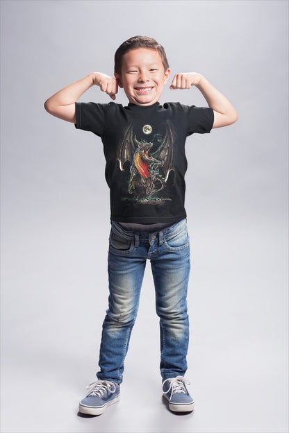 Skull Dragon Kinder T-Shirt - Wild-Clothing