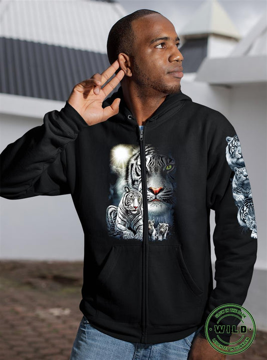 Wild Clothing Tigerfamilie Sweatjacke Hoodie