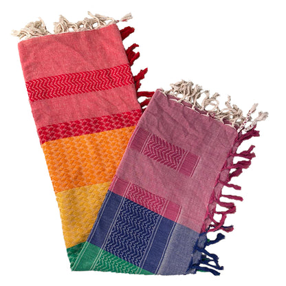 Palästinensertuch Shemagh Kufiya in Regenbogen - Wild-Clothing