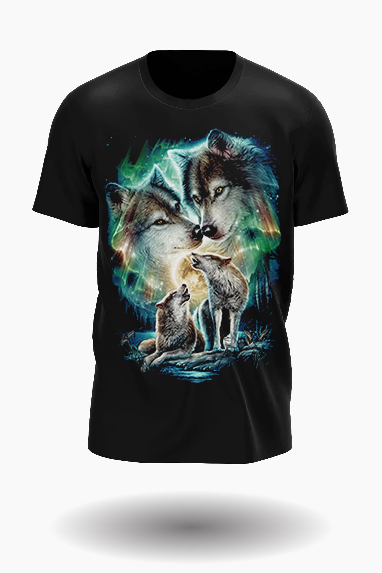 Leitwolf mit Geliebter und Wolfsrudel T-Shirt - Wild-Clothing