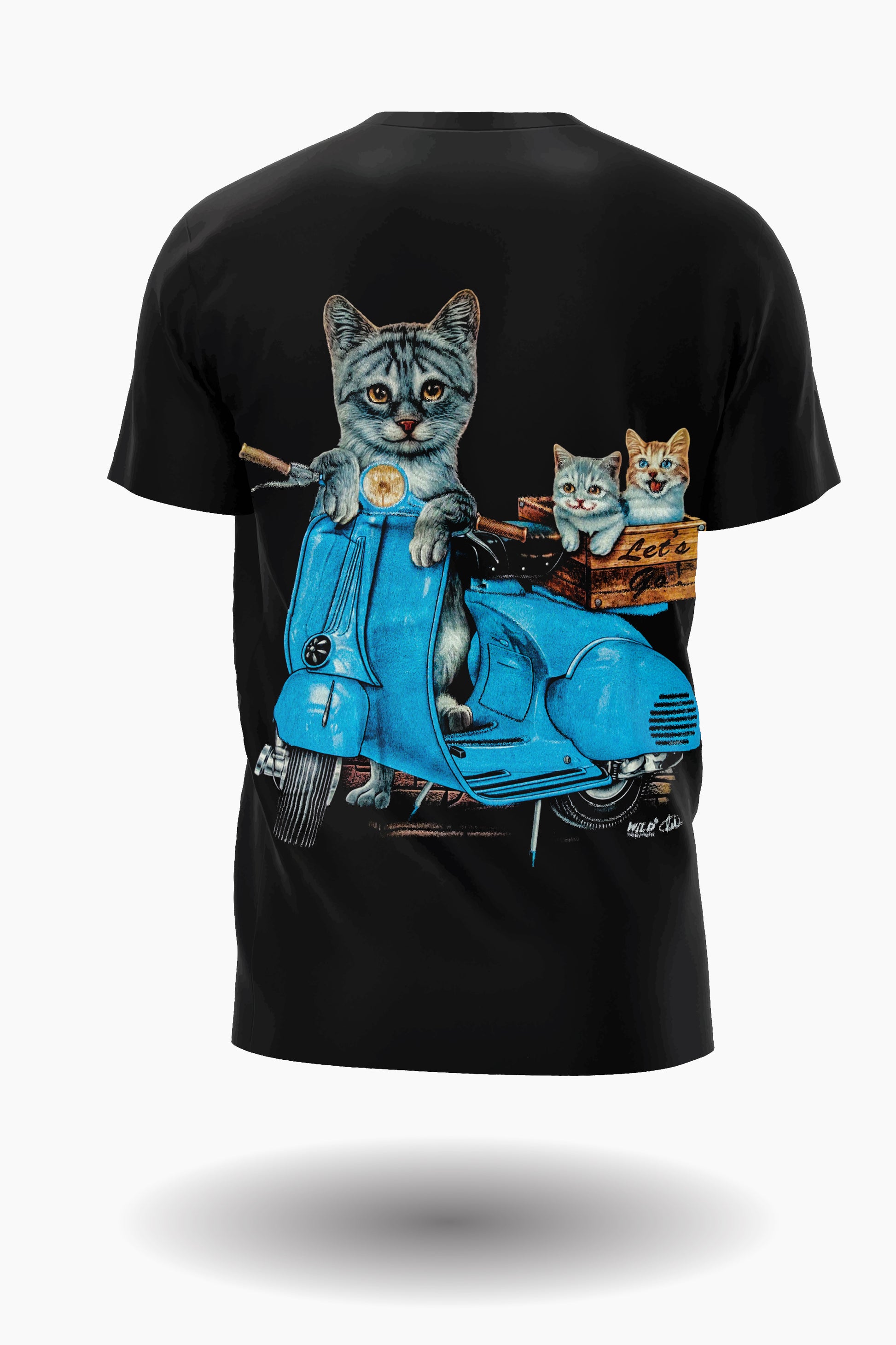 Katzen Biker T-Shirt - Wild-Clothing