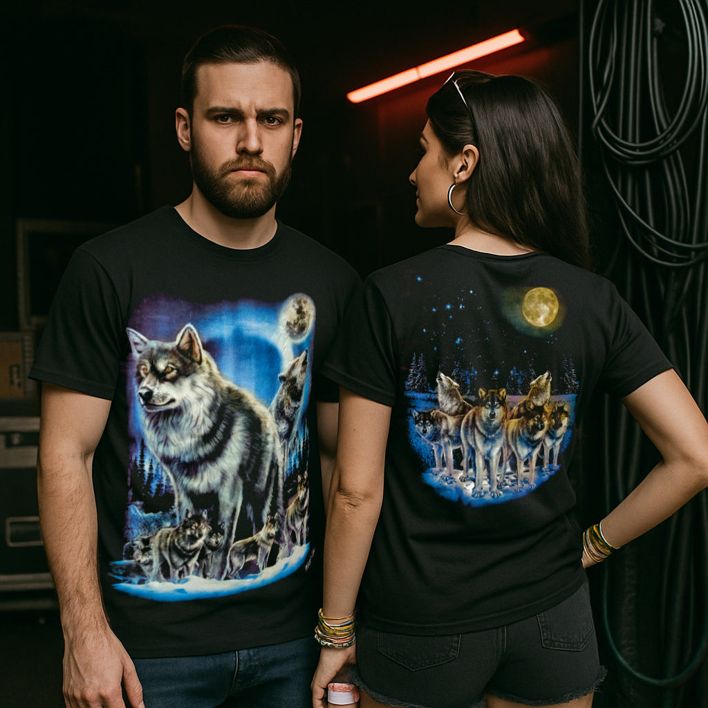 Wolfsrude bei Vollmond - Wild-Clothing