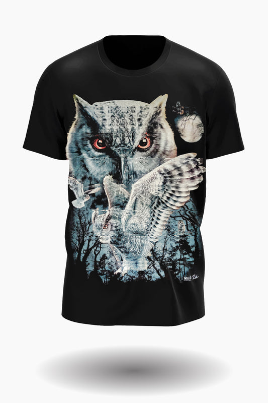 Schnee Eulen T-Shirt - Wild-Clothing