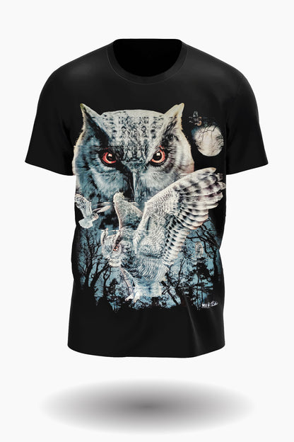 Schnee Eulen T-Shirt - Wild-Clothing