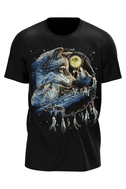 Wolf in Traumfänger T-Shirt - Wild-Clothing