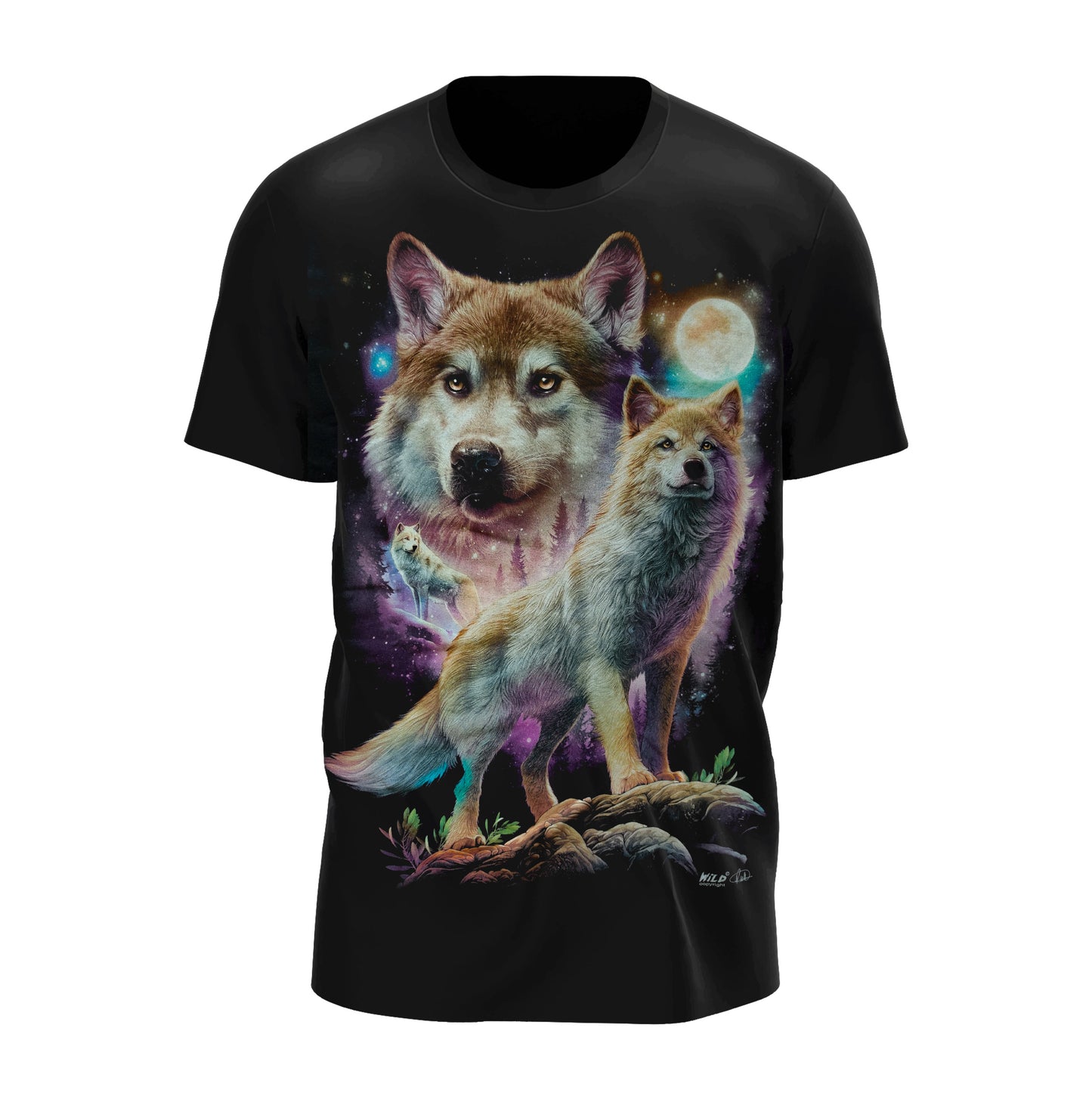 Wölfe bei Nacht - Wild-Clothing