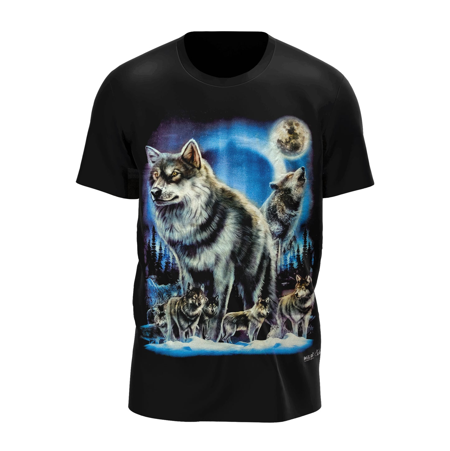 Wolfsrude bei Vollmond - Wild-Clothing