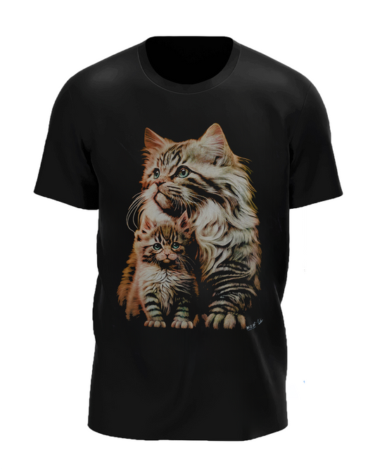 Mama Katze mit Kitten - Wild-Clothing