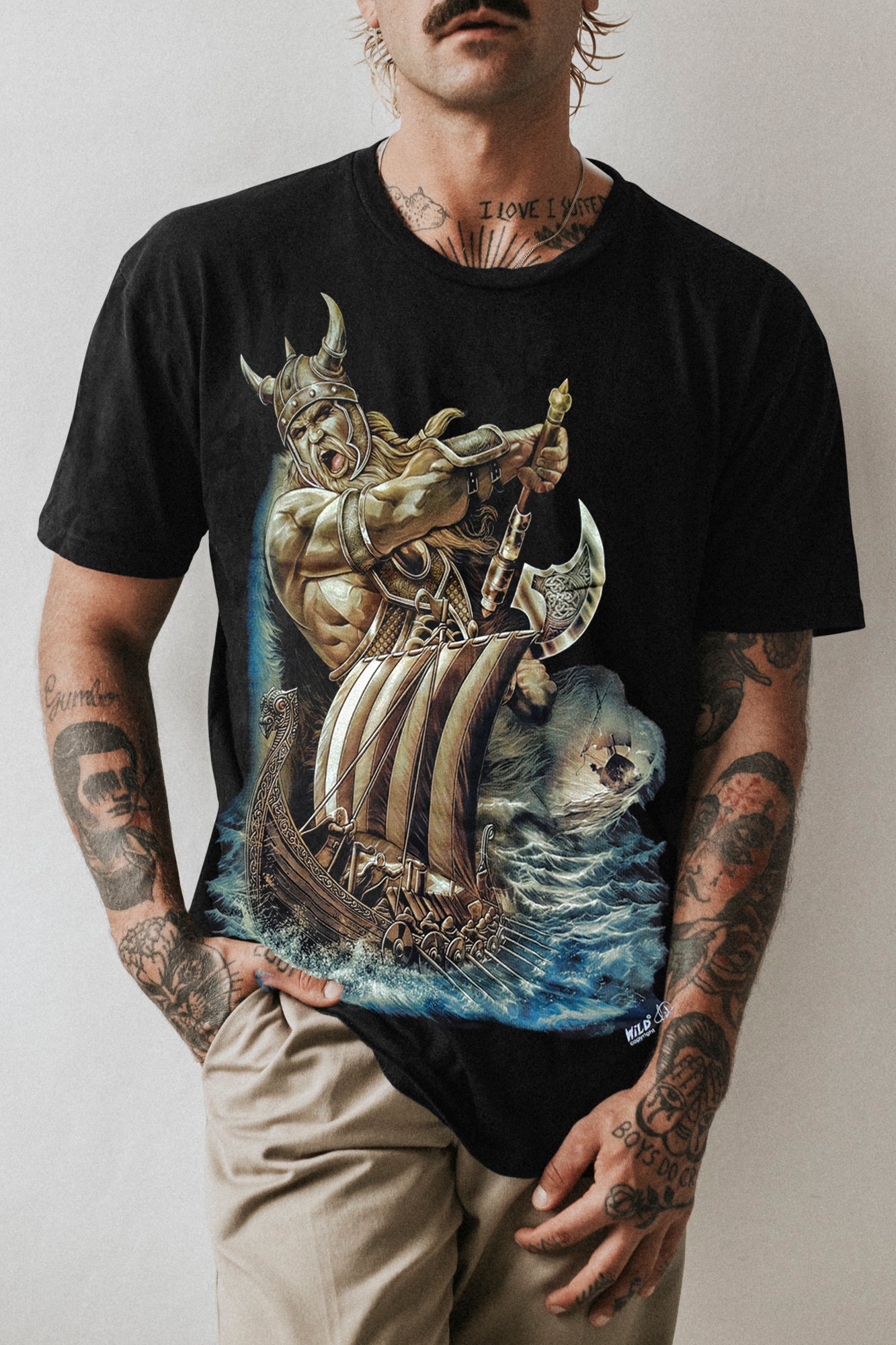 Vikinger Krieger T-Shirt - Wild-Clothing