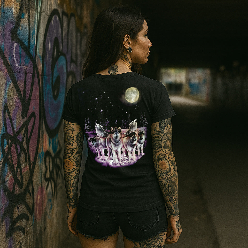 Wölfe bei Nacht - Wild-Clothing