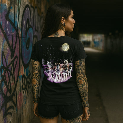 Wölfe bei Nacht - Wild-Clothing