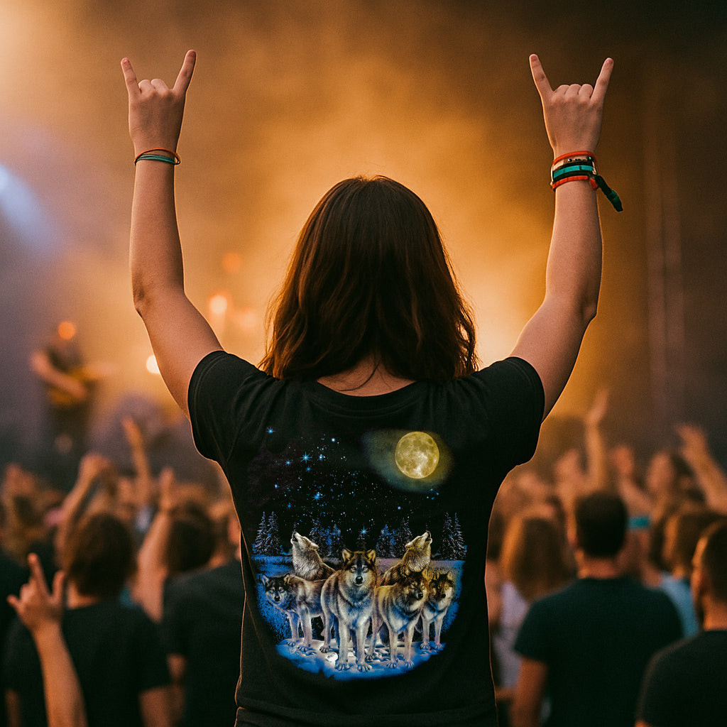 Wolfsrude bei Vollmond - Wild-Clothing