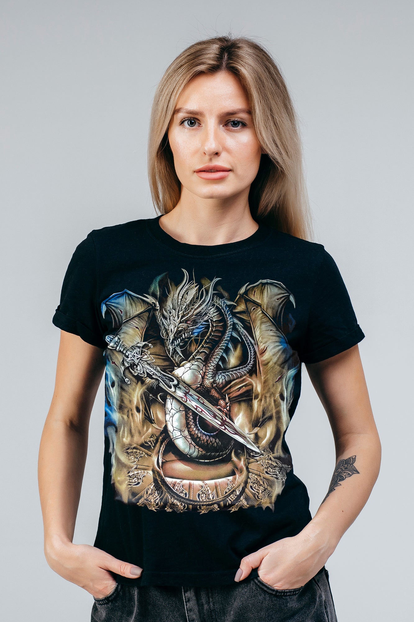 Drachen Krieger T-Shirt - Wild-Clothing